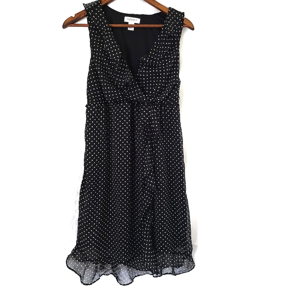 Polka dot motherhood maternity dress-G